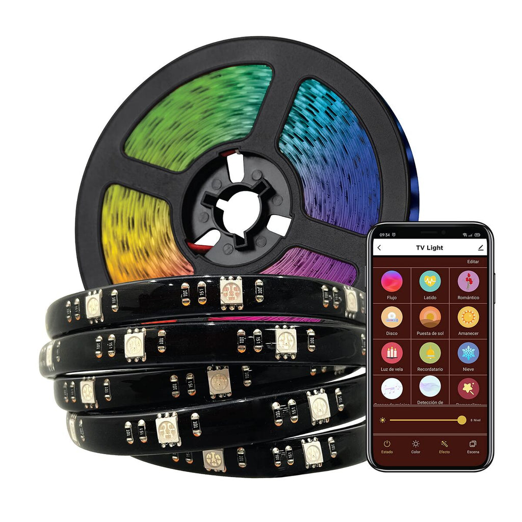 LED-Leisten Muvit iO Schwarz 30 cm 3 m