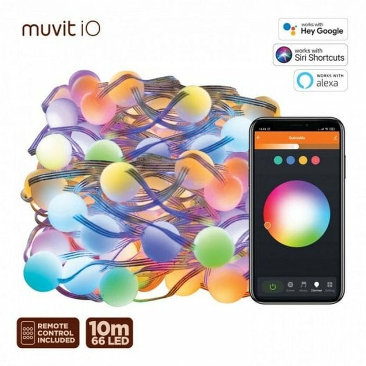LED-Lichterkette Muvit iO 10 m