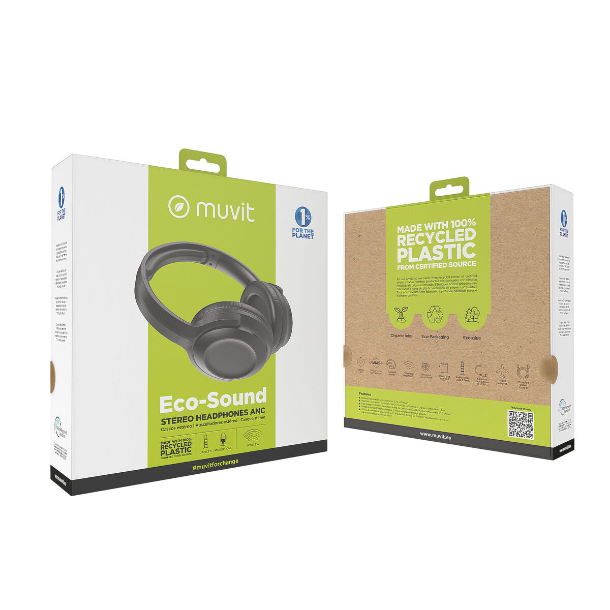 Bluetooth-Kopfbügelkopfhörer Muvit MCHPH0011