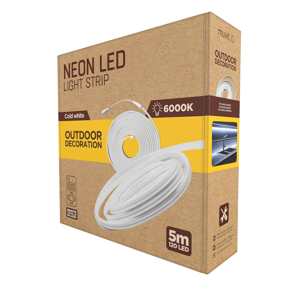LED-Leisten muvit iO iO Kaltweiß Durchsichtig 5 m Neon