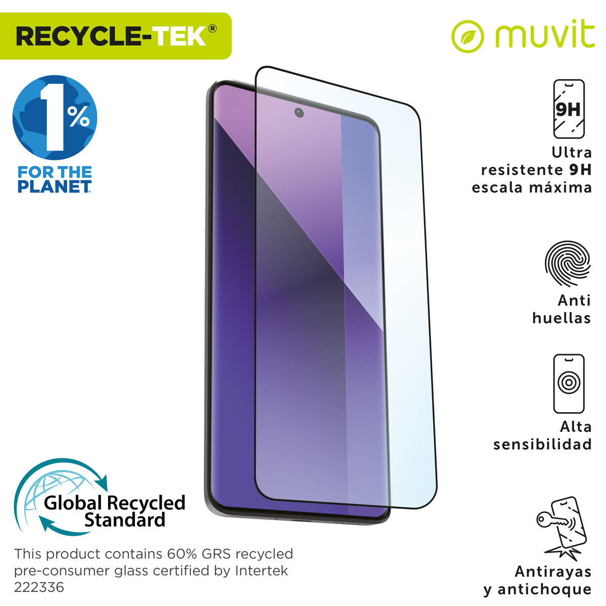 Bildschirmschutz fürs Handy Muvit for Change Galaxy S25 Plus/S24 Plus