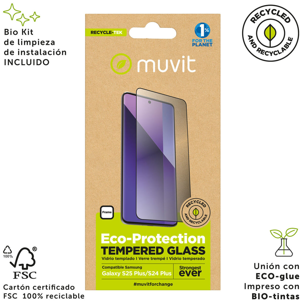 Bildschirmschutz fürs Handy Muvit for Change Galaxy S25 Plus/S24 Plus