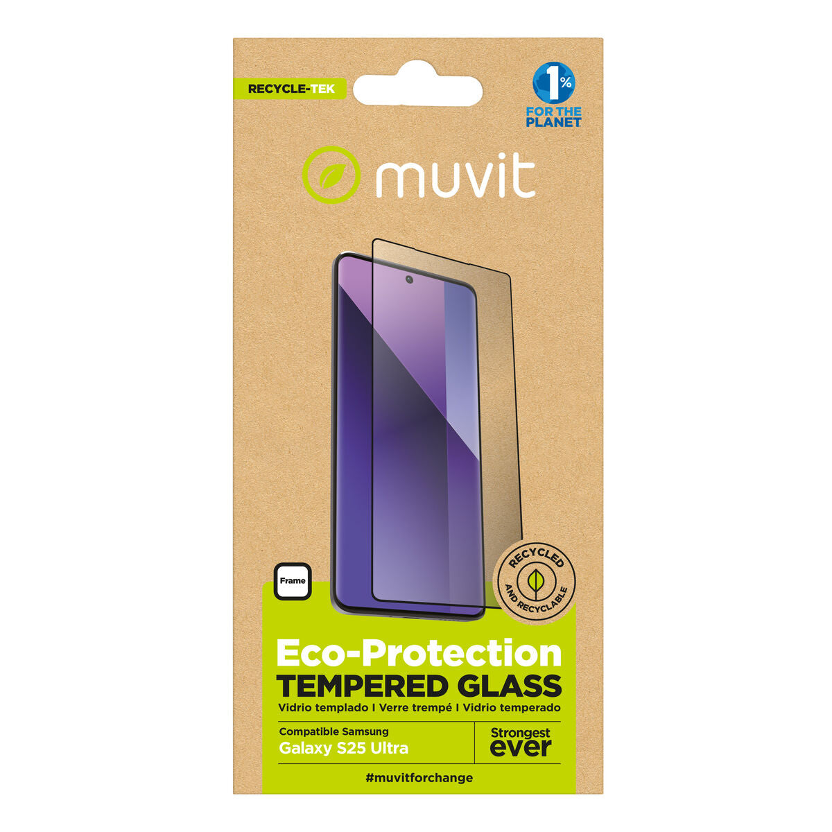 Bildschirmschutz fürs Handy Muvit for Change Galaxy S25 Ultra