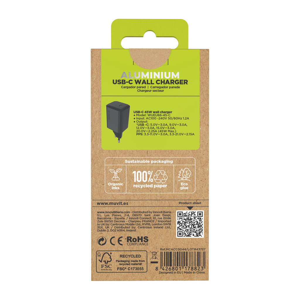 Wandladegerät Muvit WUEU66-45-C Weiß 45 W