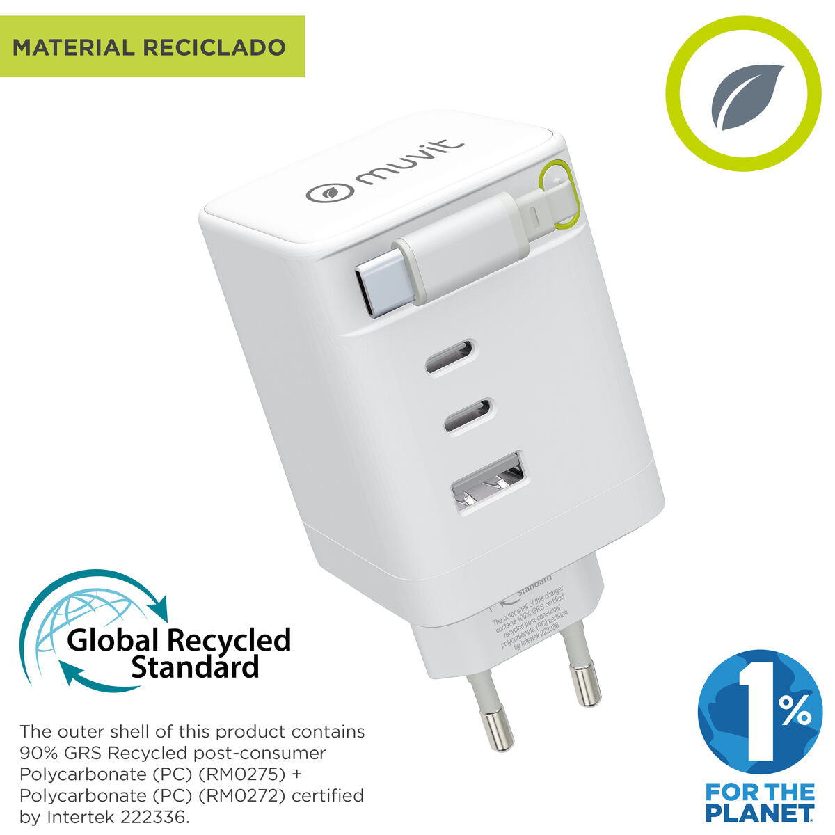Wandladegerät Muvit MCACC0050 100 W