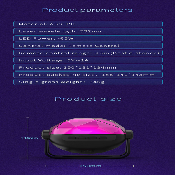 Sternenhimmel-Projektor «Starlight» · LED-Nachtlicht