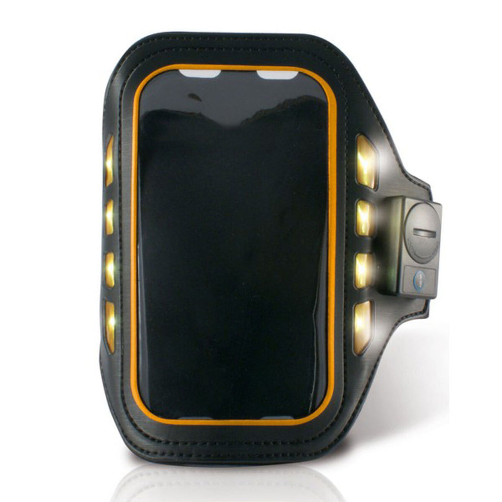 Sportarmband mit LED KSIX 4 Schwarz Neopren