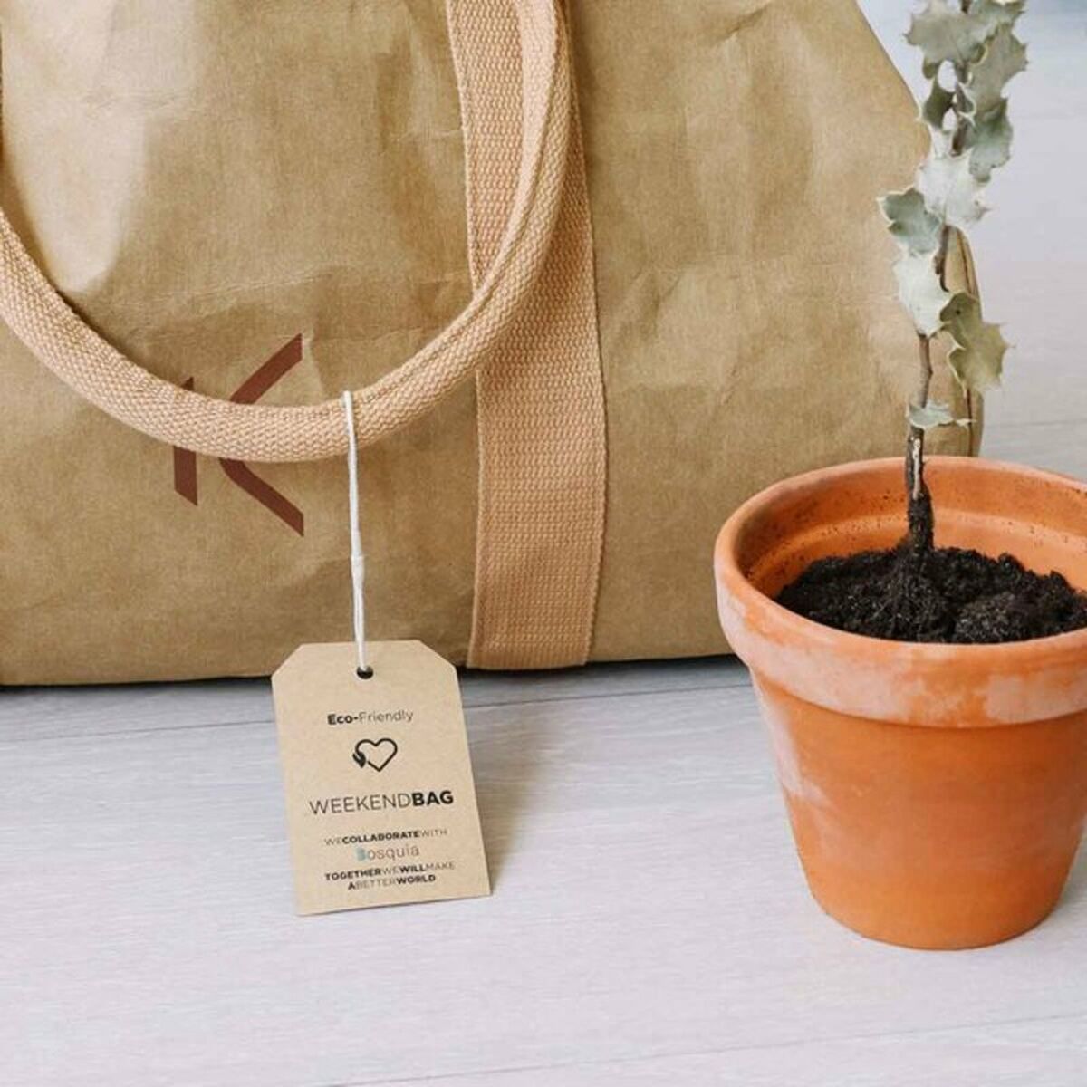 Sporttasche KSIX WeekendBag Braun Kraftpapier Eco-friendly