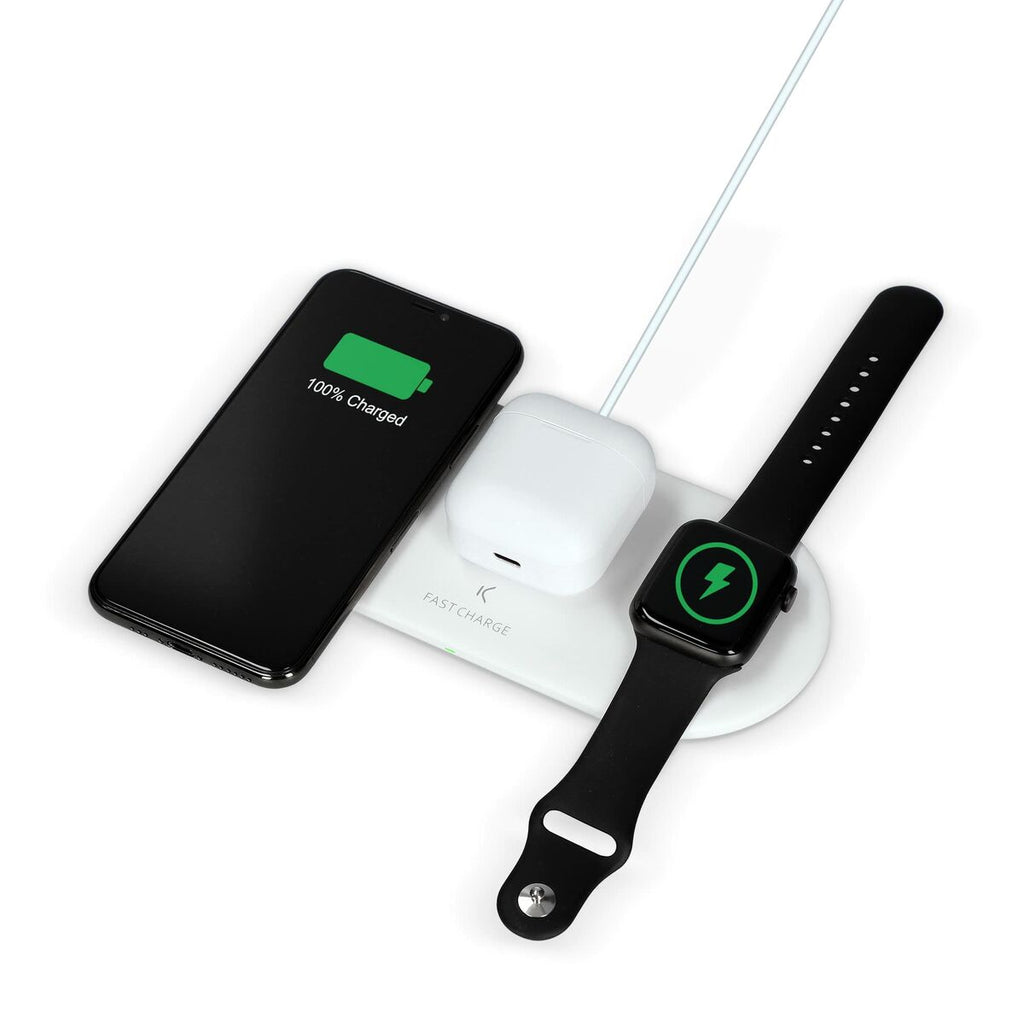 Kabelloses Ladegerät KSIX Apple-compatible Weiß
