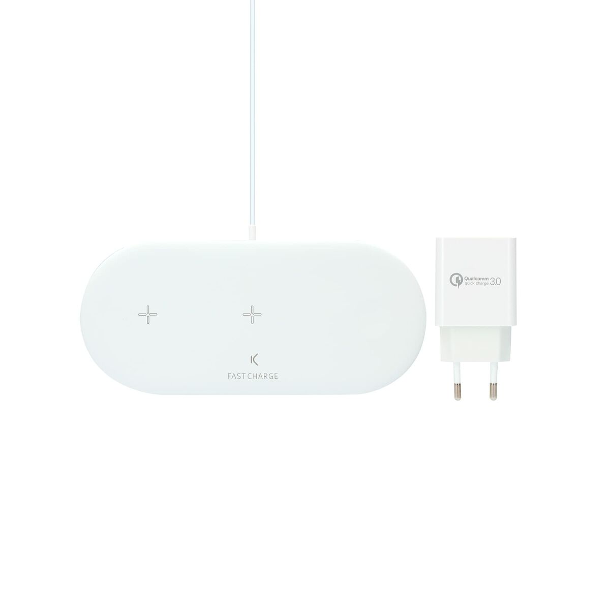 Kabelloses Ladegerät KSIX Apple-compatible Weiß
