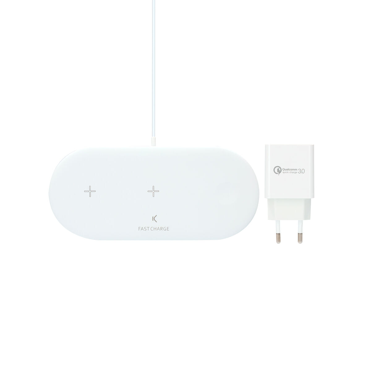 Kabelloses Ladegerät KSIX Apple-compatible Weiß