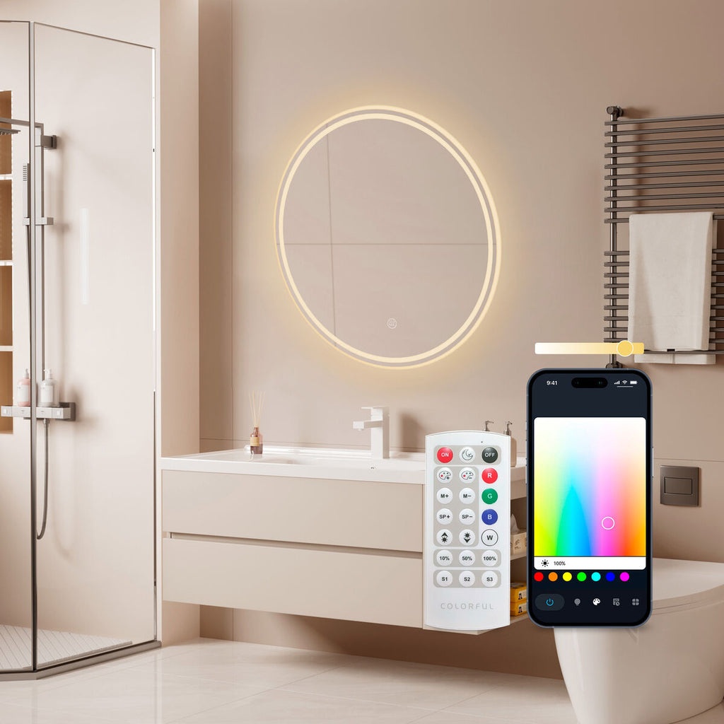 Badezimmerspiegel mit LED-Licht KSIX Oasis E 36 W 1000 Lm