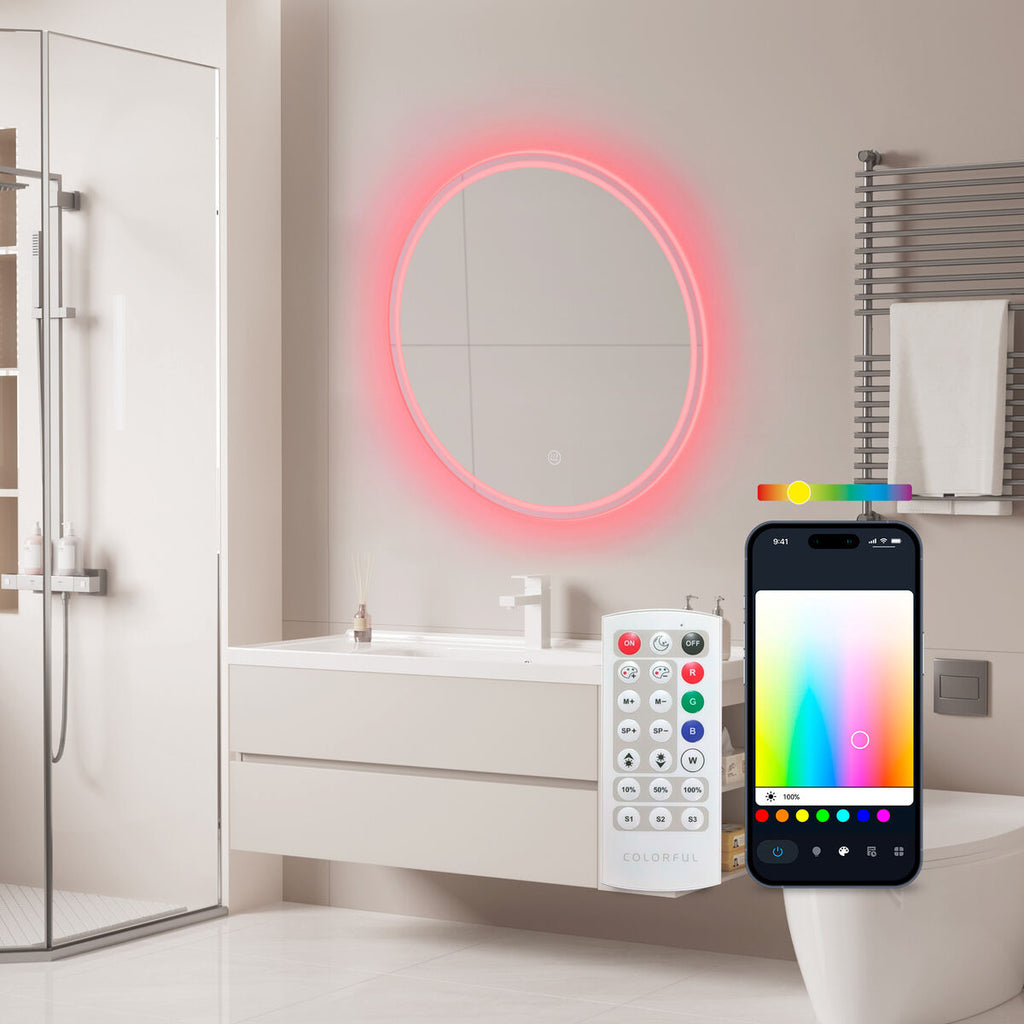 Badezimmerspiegel mit LED-Licht KSIX Oasis E 36 W 1000 Lm