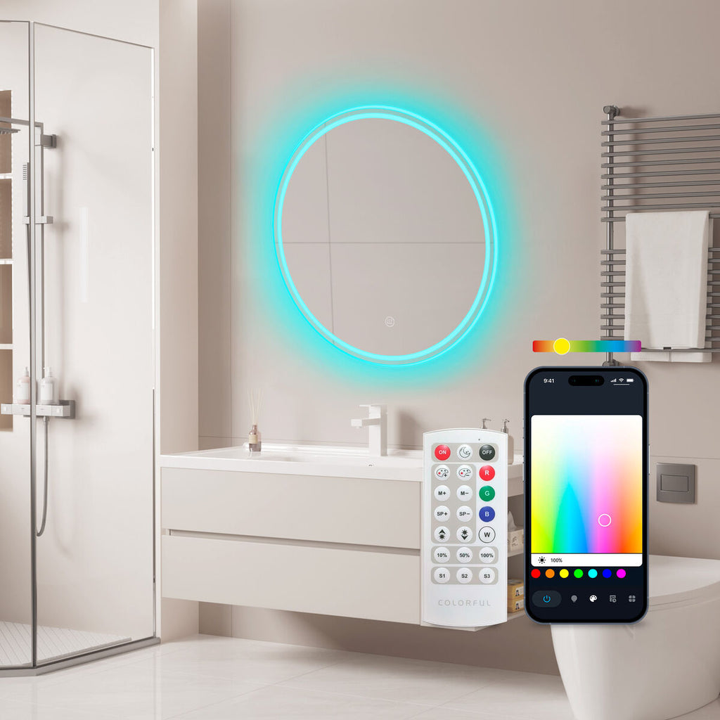Badezimmerspiegel mit LED-Licht KSIX Oasis E 36 W 1000 Lm