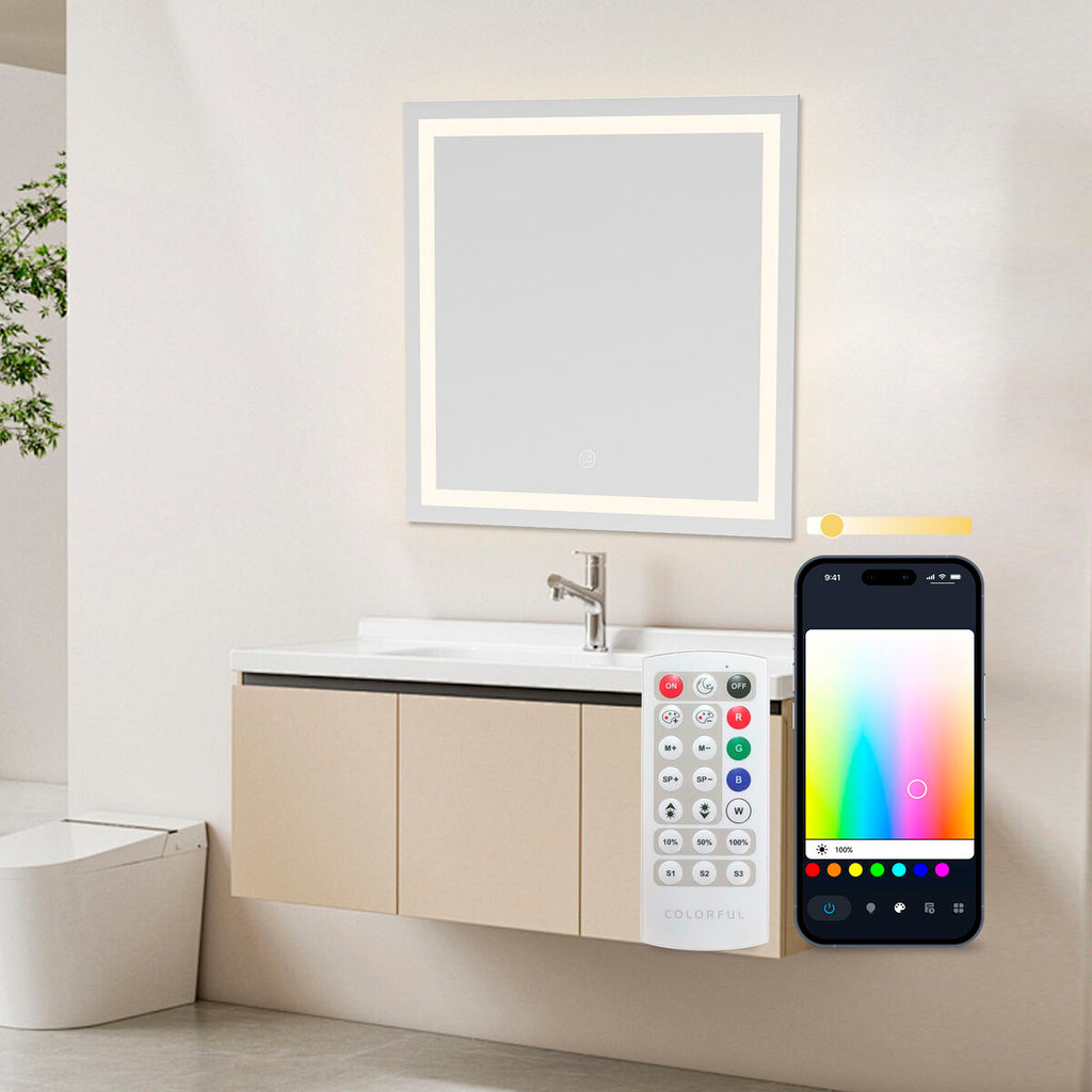 Badezimmerspiegel mit LED-Licht KSIX Aqua E 36 W 1300 lm