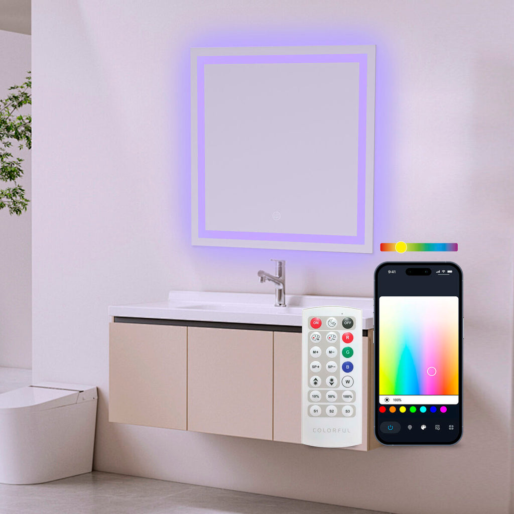Badezimmerspiegel mit LED-Licht KSIX Aqua E 36 W 1300 lm