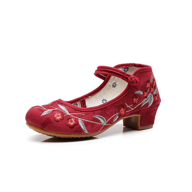 Bestickte Tanzschuhe im antiken Stil
