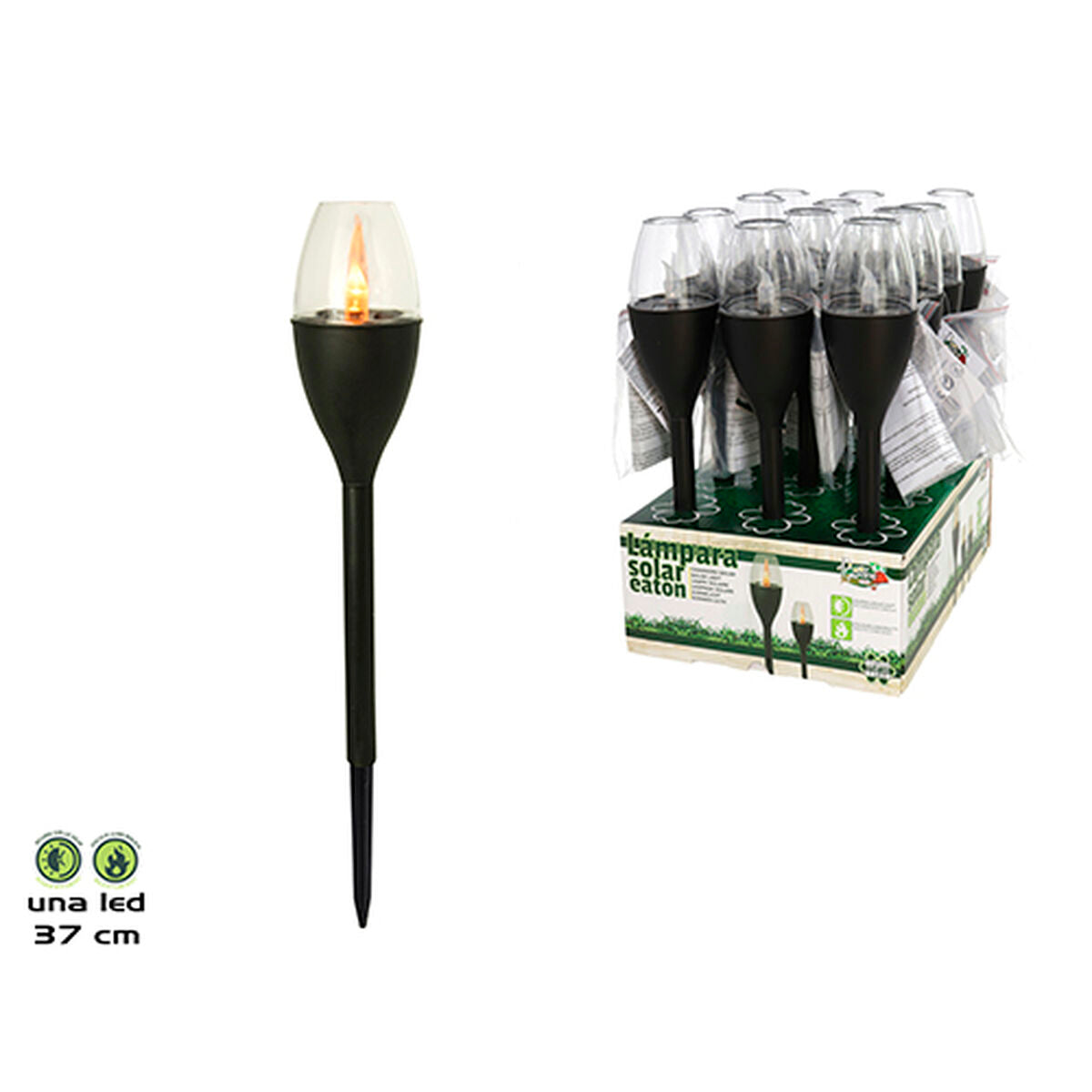 Solar-Gartenfackel «Flame» · flackerndes Licht