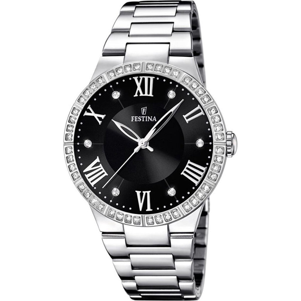 Herrenuhr Festina F16719/2 Schwarz Silberfarben