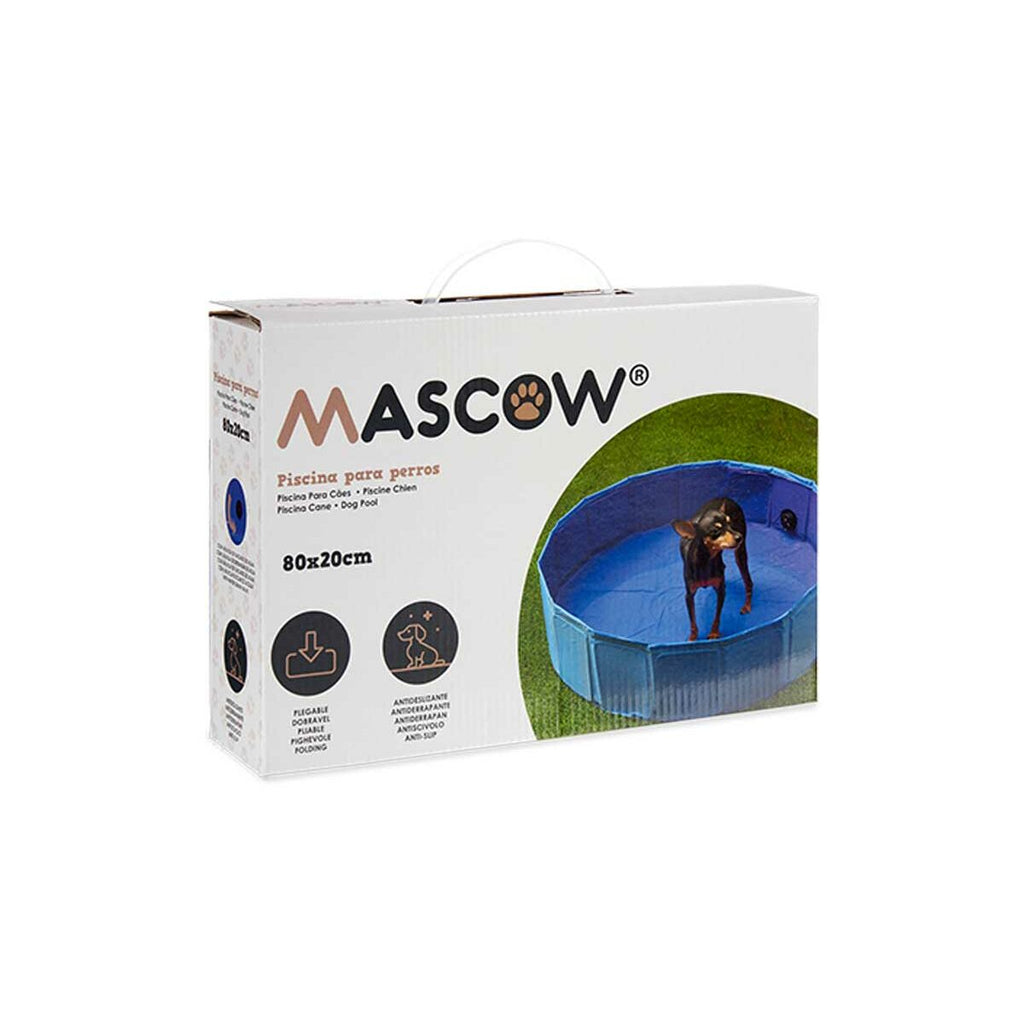 Schwimmbad Abnehmbar Mascow Blau 80 x 20 x 80 cm Haustiere