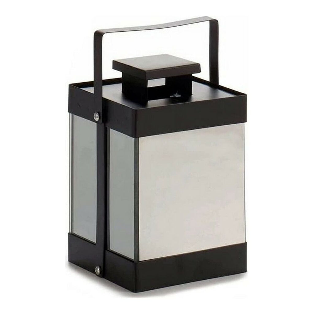 LED-Laterne Gift Decor Schwarz Spiegel 12,5 x 18,5 x 12,5 cm Metall