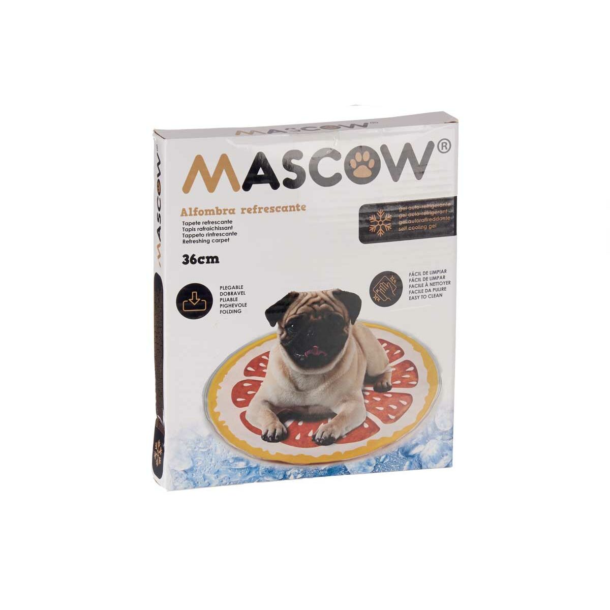 Kühlmatte für Haustiere Mascow Gelb Orange 35 x 1 x 35 cm