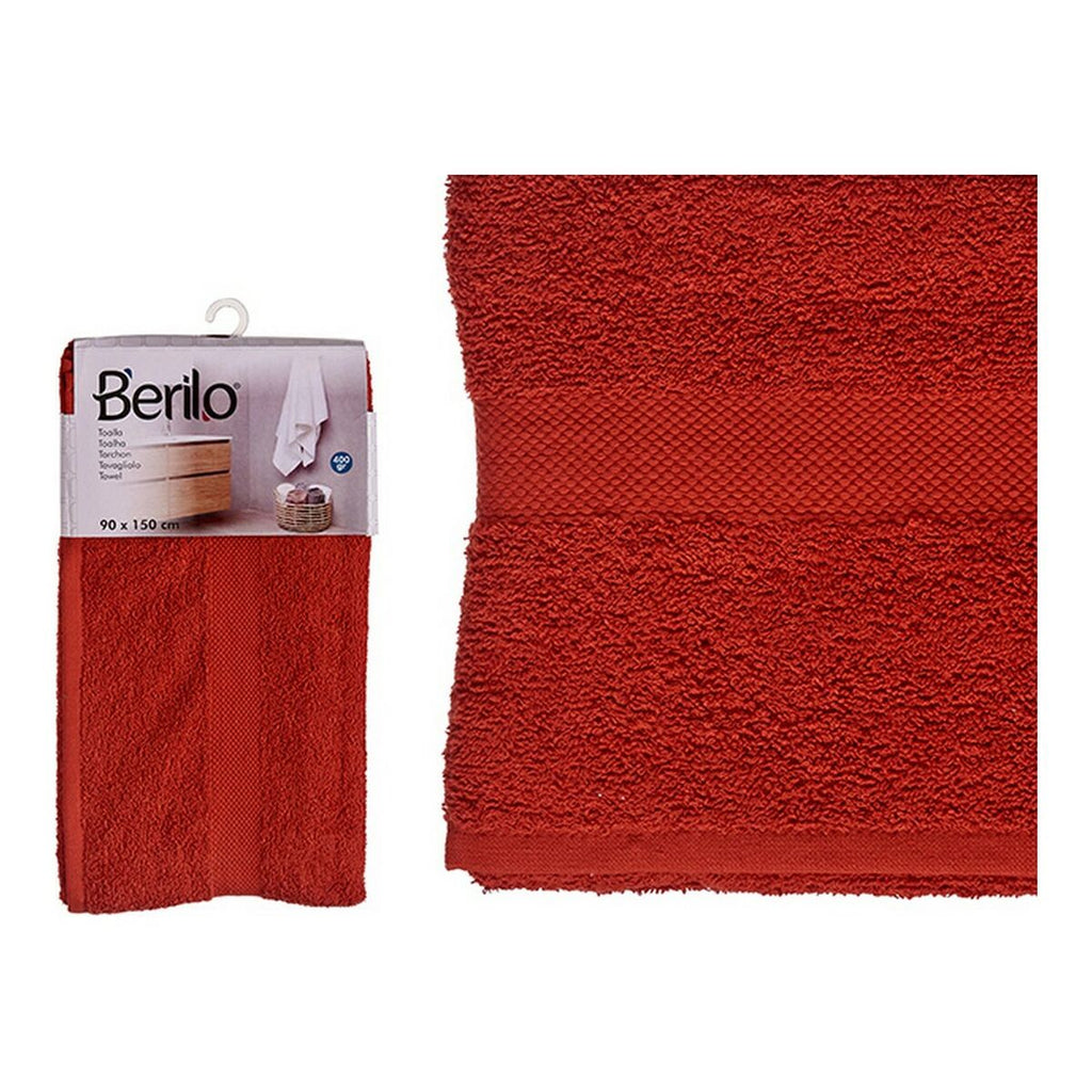Ziegelrotes Badetuch: Farbe & Komfort pur geniessen