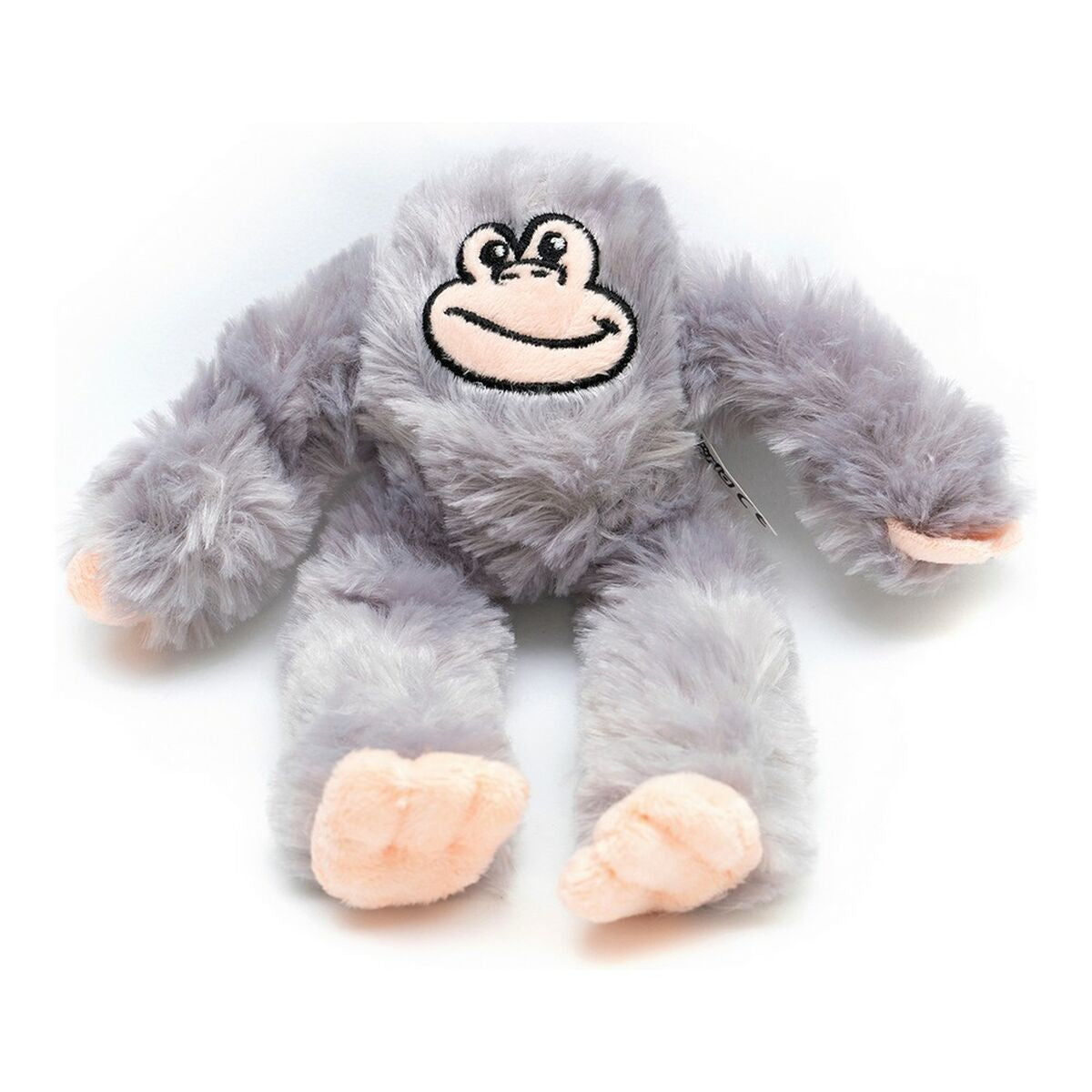 Kuscheltier für Hunde Gloria Iwa Grau Polyester Polypropylen Affe