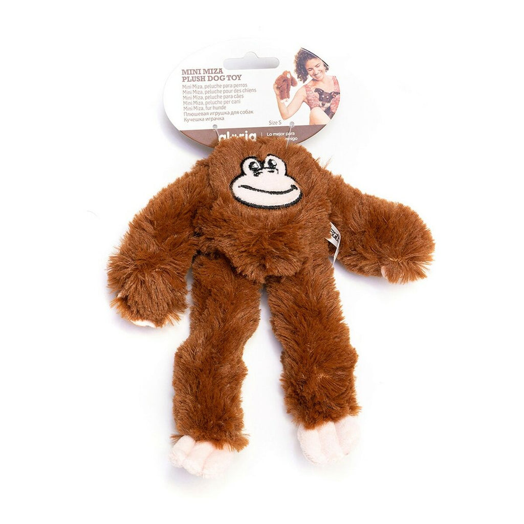 Kuscheltier für Hunde Gloria Miza Braun Polyester Polypropylen Affe