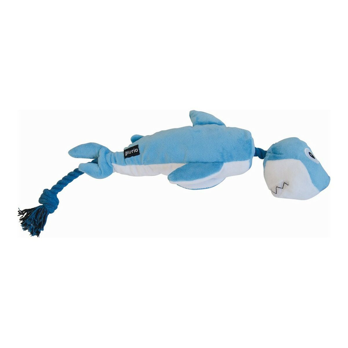 Kuscheltier für Hunde Gloria Clint Blau Polyester Polypropylen Hai