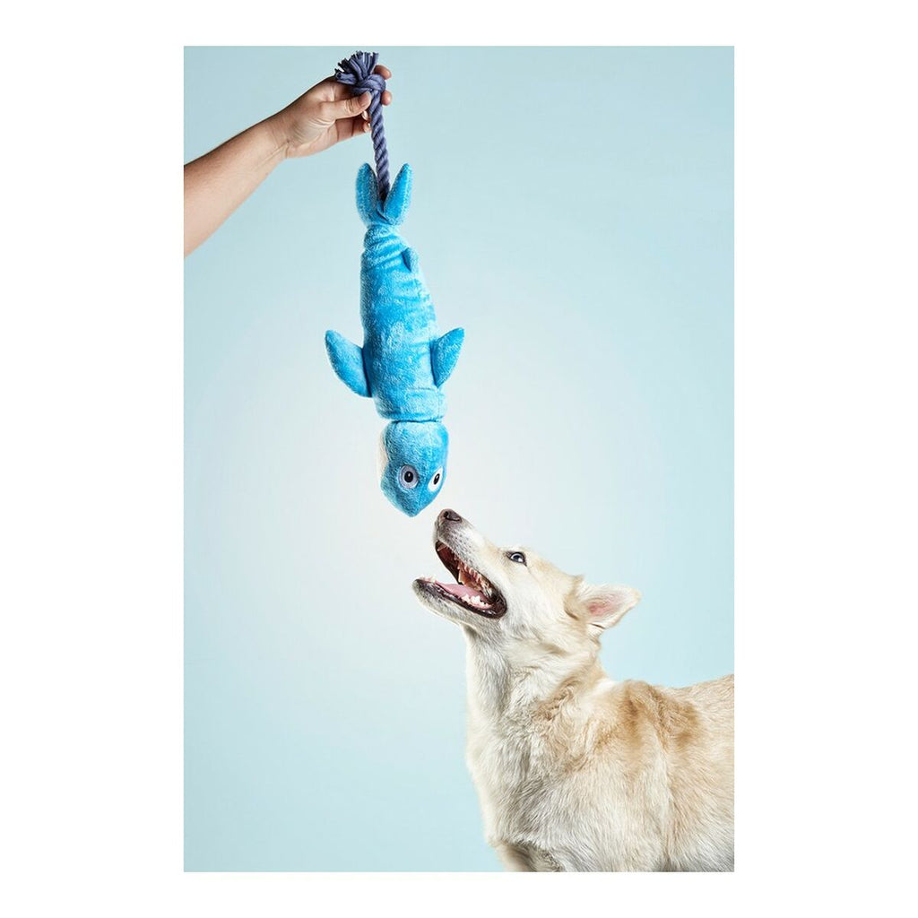 Kuscheltier für Hunde Gloria Clint Blau Polyester Polypropylen Hai