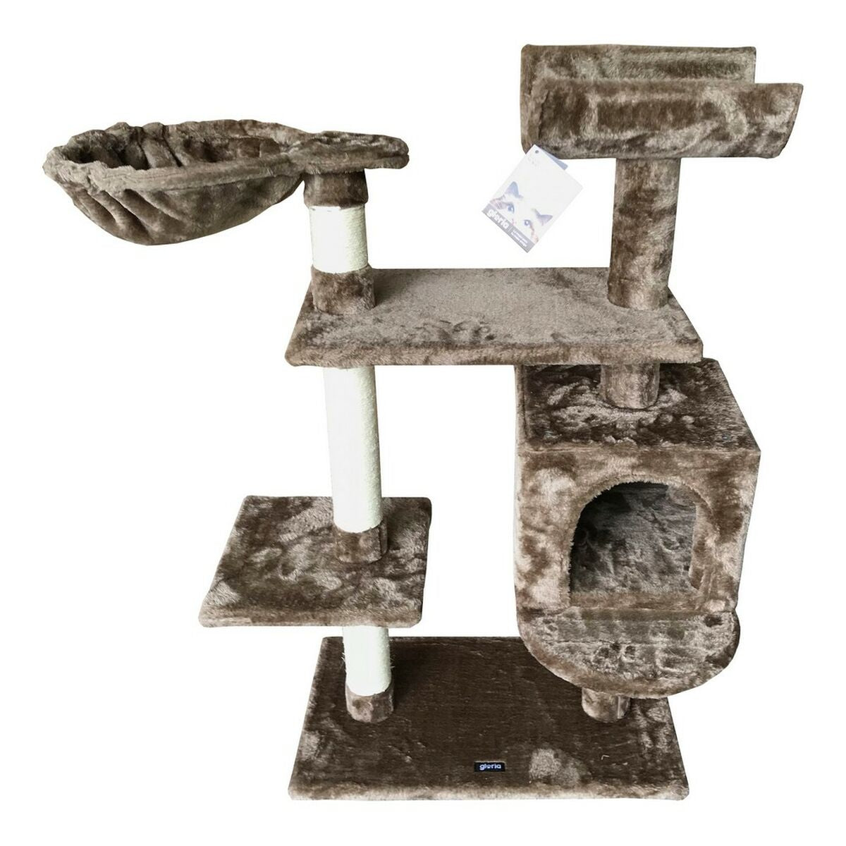 Kratzbaum für Katzen Gloria Jarama Baum Braun Holz Papier Sisal (35 x