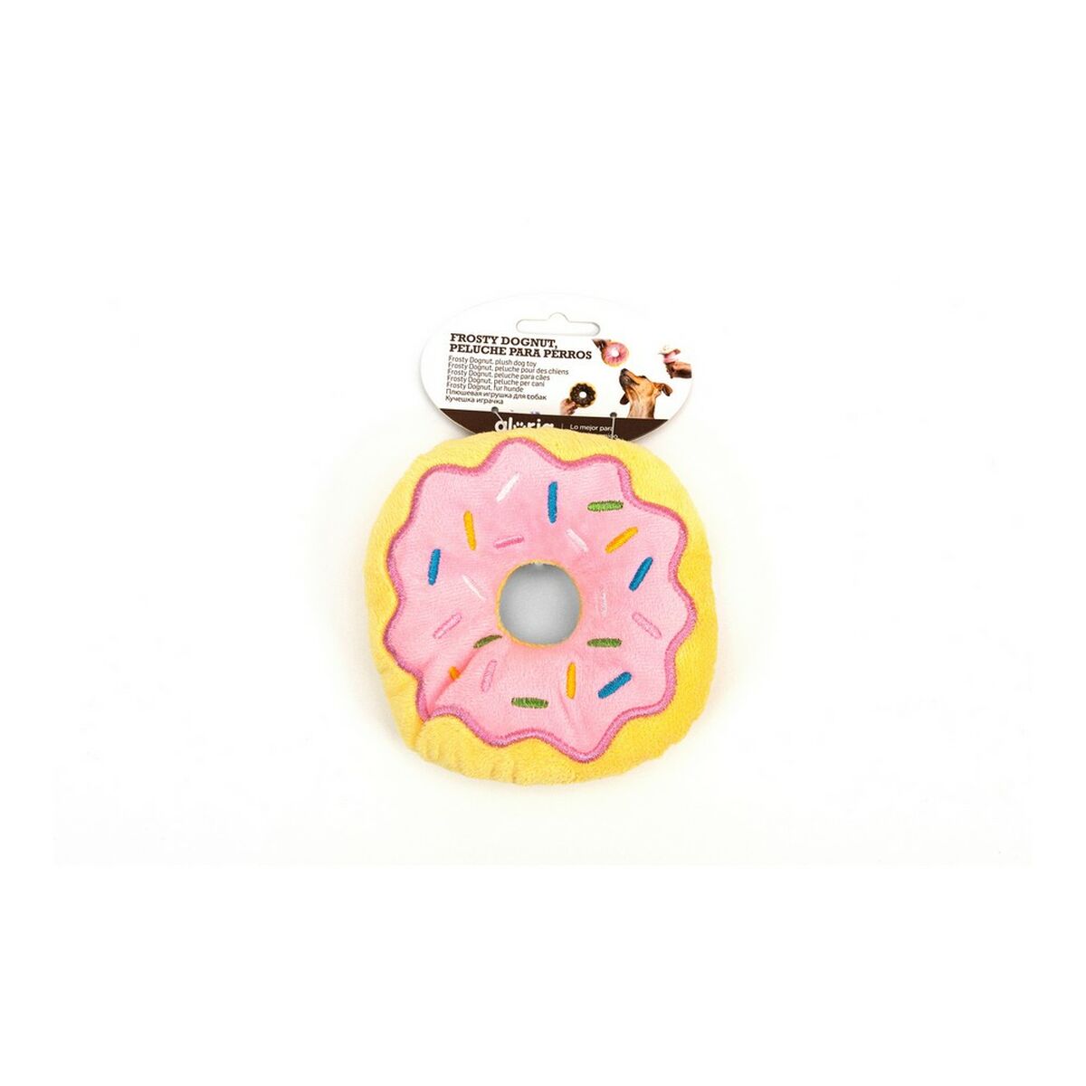 Rosa Donut für Hunde – Süsser Spielspass ohne Kalorien! – Ansicht 2