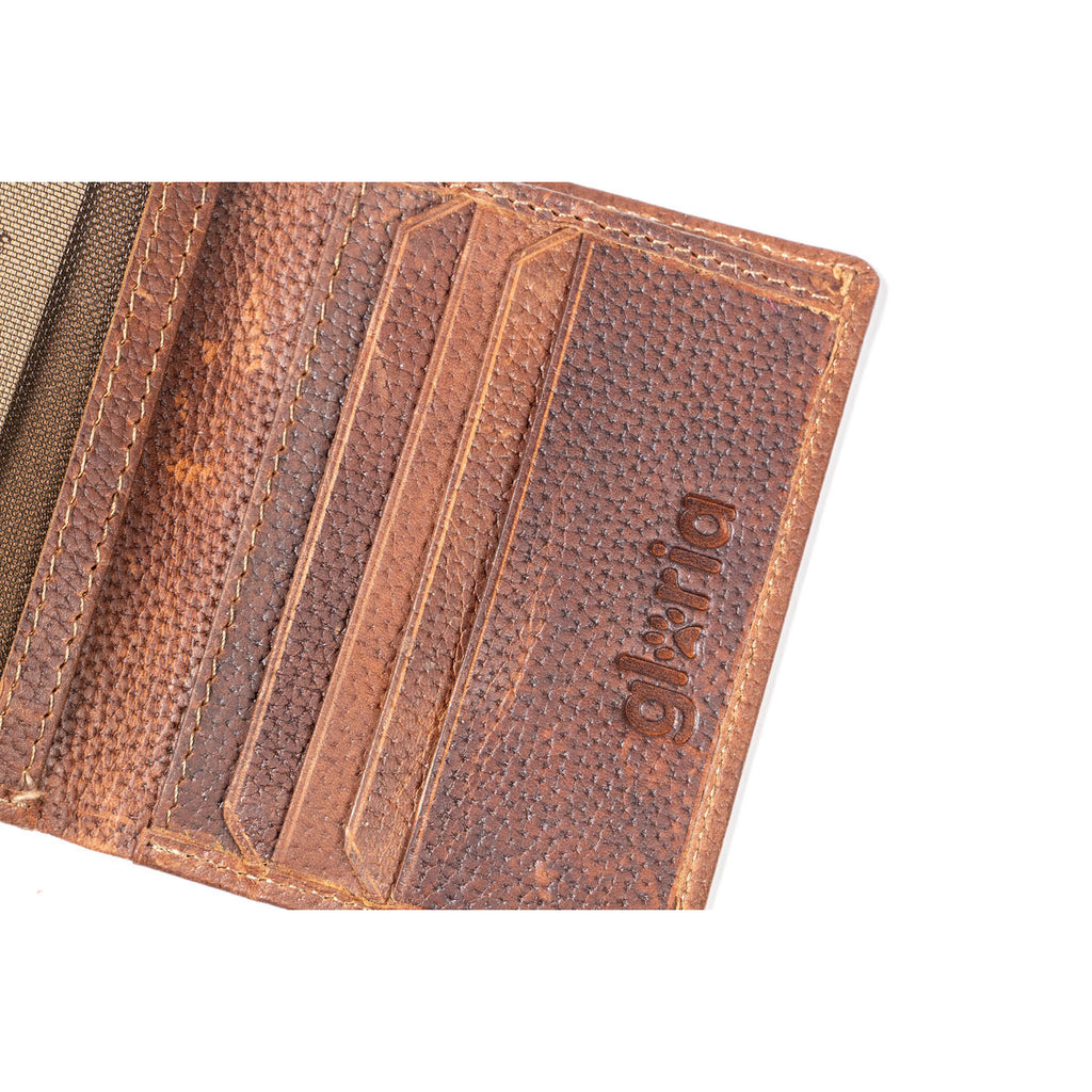 Herren Portemonnaie Gloria GANESHA Braun – LuxeStyle Schweiz