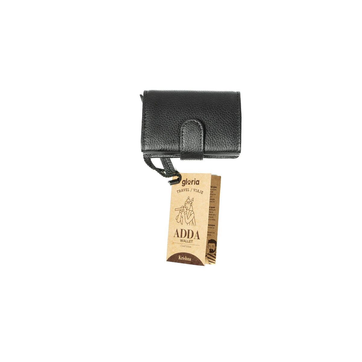 Herren Portemonnaie Gloria KRISHNA Schwarz – LuxeStyle Schweiz