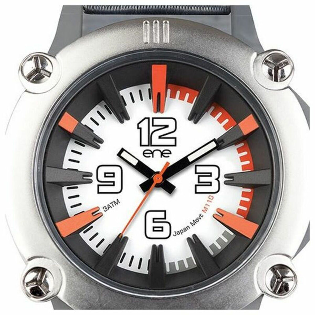 Herrenuhr Ene Silberfarben (Ø 51 mm)