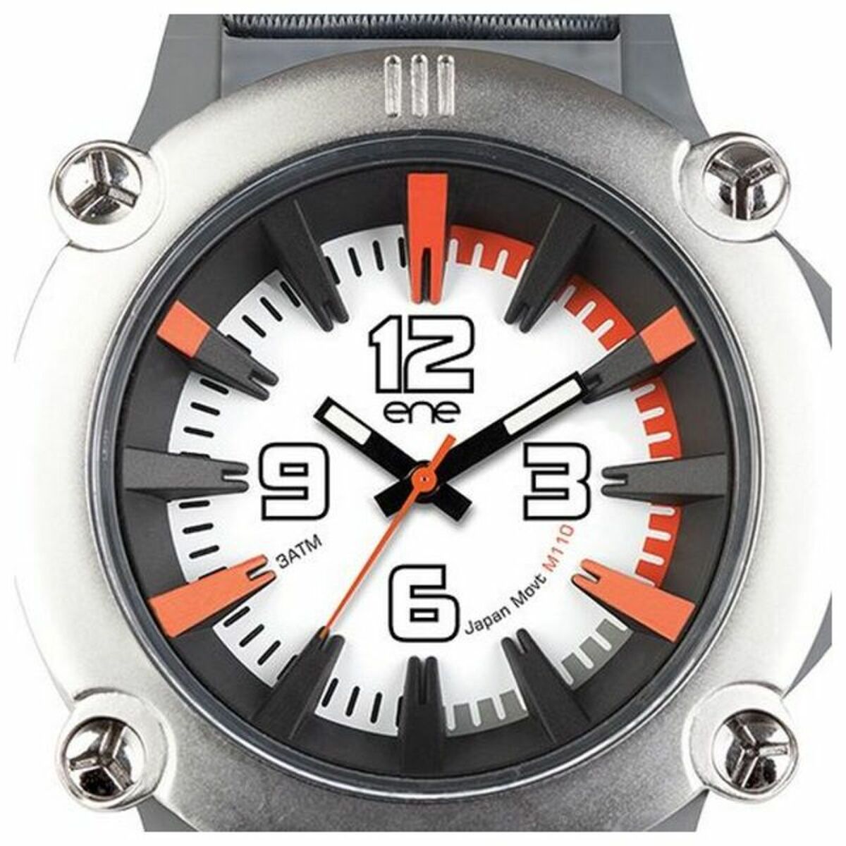Herrenuhr Ene Silberfarben (Ø 51 mm)