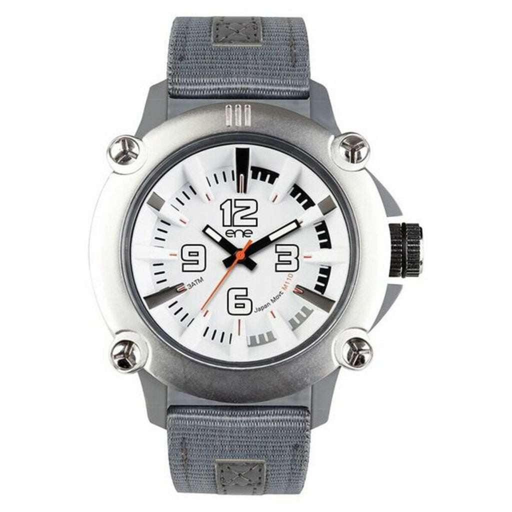 Herrenuhr Ene Silberfarben (Ø 51 mm)