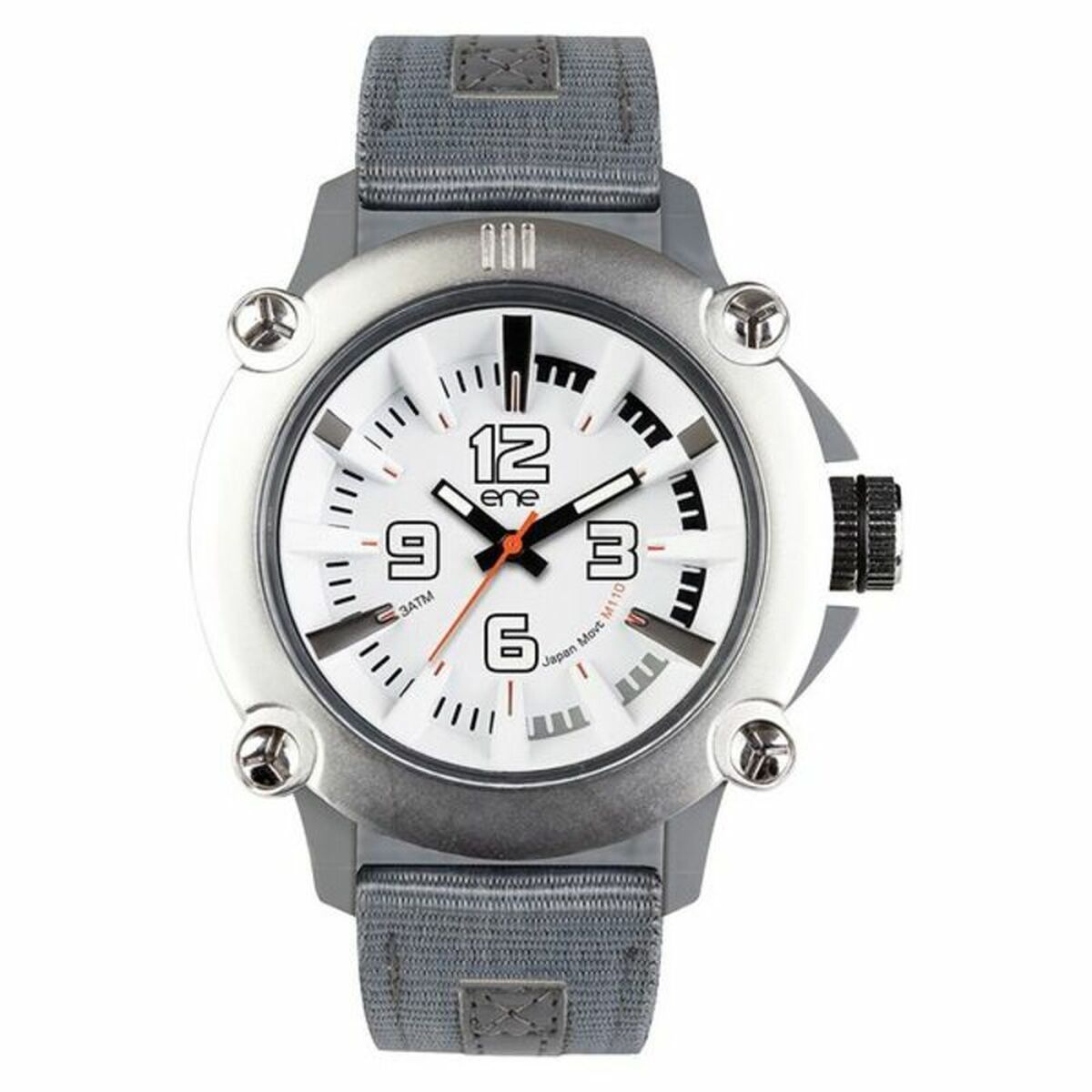 Herrenuhr Ene Silberfarben (Ø 51 mm)