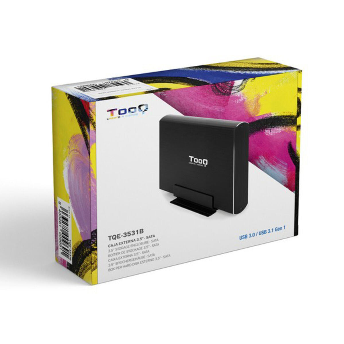 Gehäuse für die Festplatte TooQ TQE-3531B 3,5 USB 3.0 Schwarz
