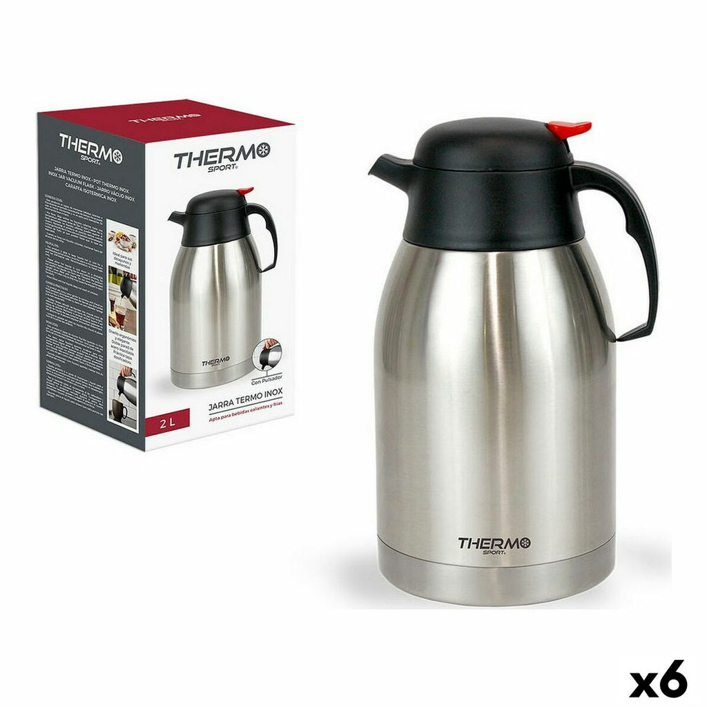 Thermoskanne ThermoSport 205339 2 L Edelstahl (6 Stück)
