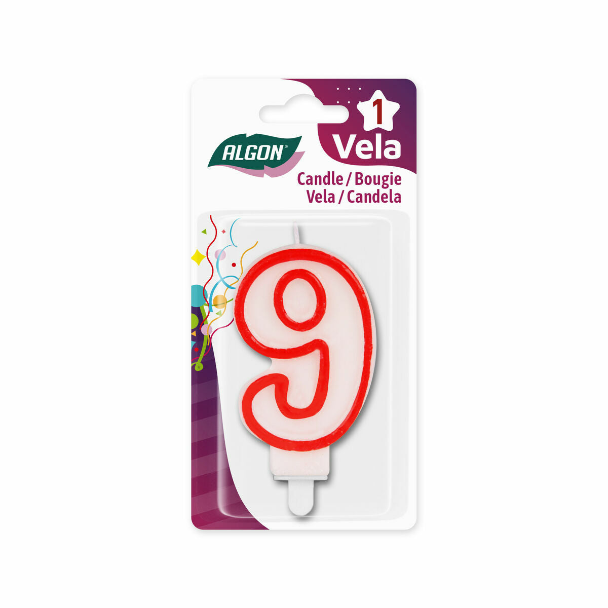 Kerzen-Set «Algon» Rot (36 St.)