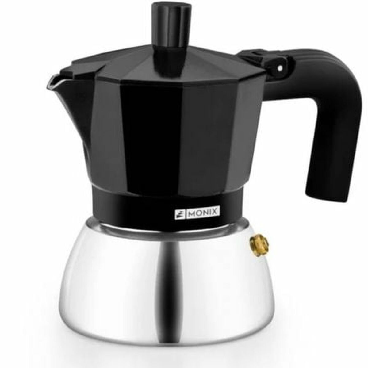 Italienische Kaffeemaschine BRA INOX BLACK 3T Schwarz