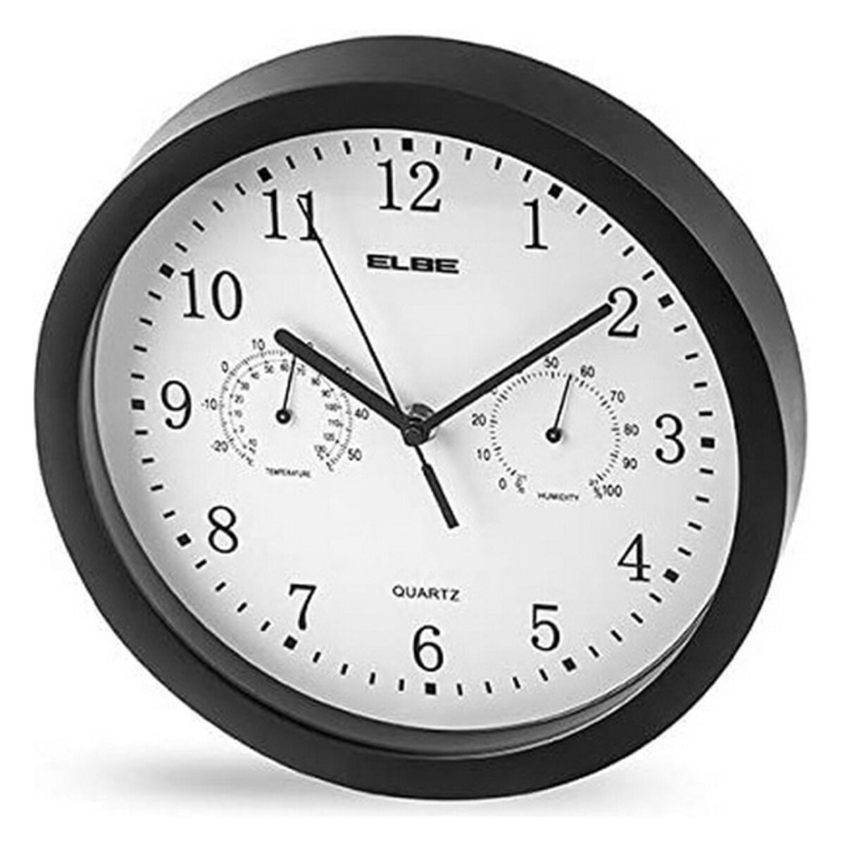 Wanduhr ELBE RP-1005-N Weiß/Schwarz – LuxeStyle Schweiz