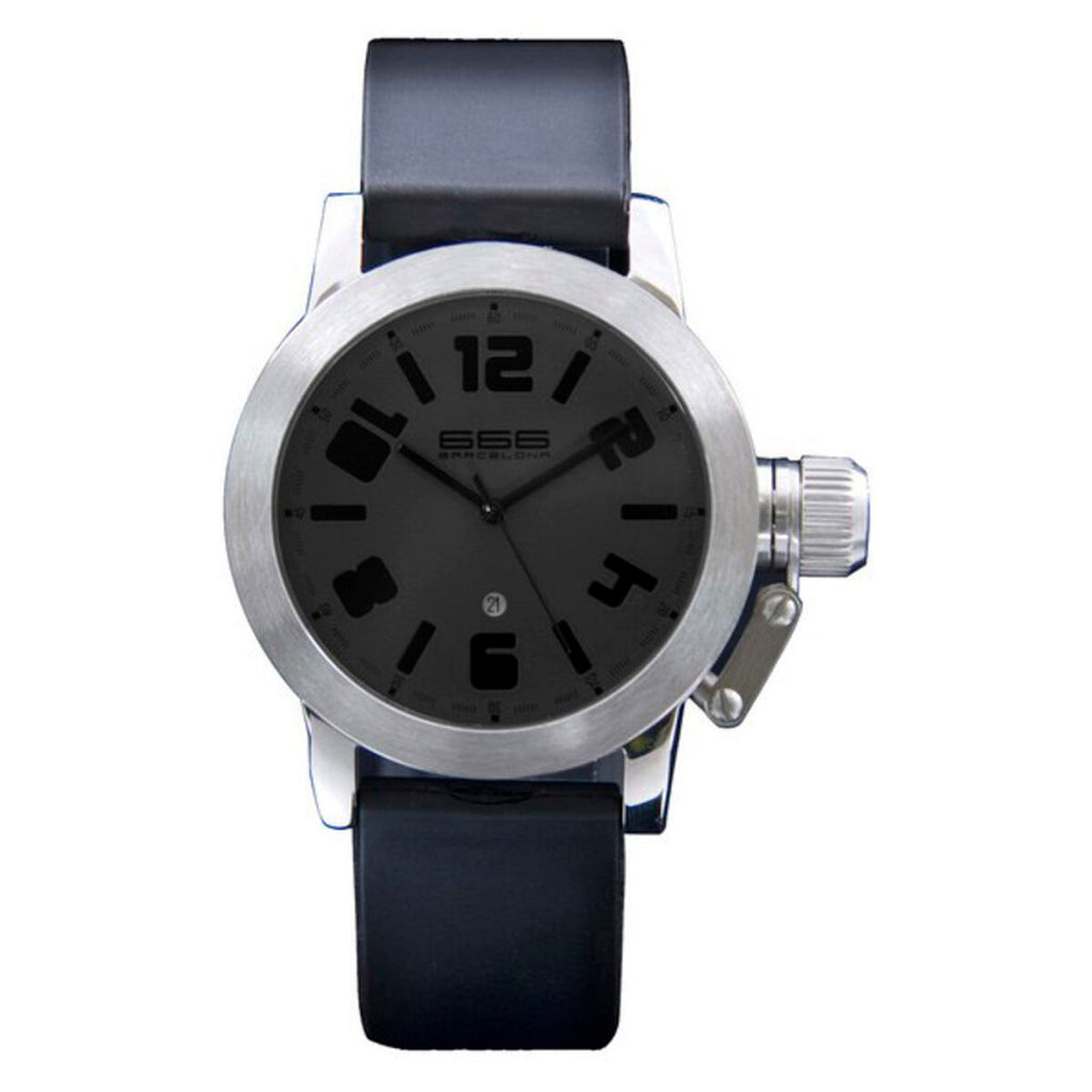 Herrenuhr 666 Barcelona Silberfarben (Ø 40 mm)