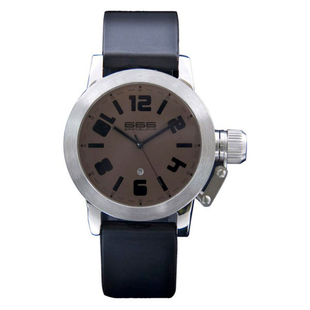 Herrenuhr 666 Barcelona Silberfarben (Ø 40 mm)