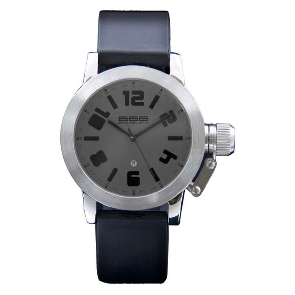 Herrenuhr 666 Barcelona Silberfarben (Ø 40 mm)