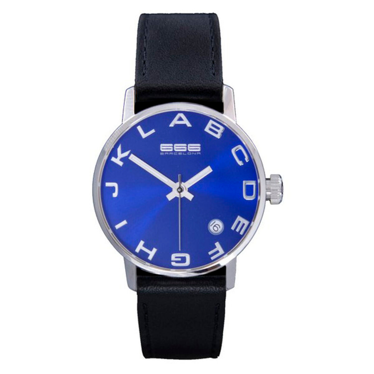 Unisex-Uhr 666 Barcelona 666-274 Schwarz (Ø 35 mm)