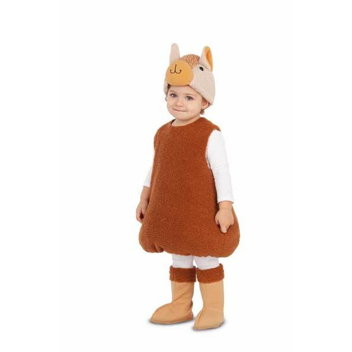 Alpaka-Kostüm für Kinder – Flauschiger Rollenspiel-Spass! – Ansicht 4