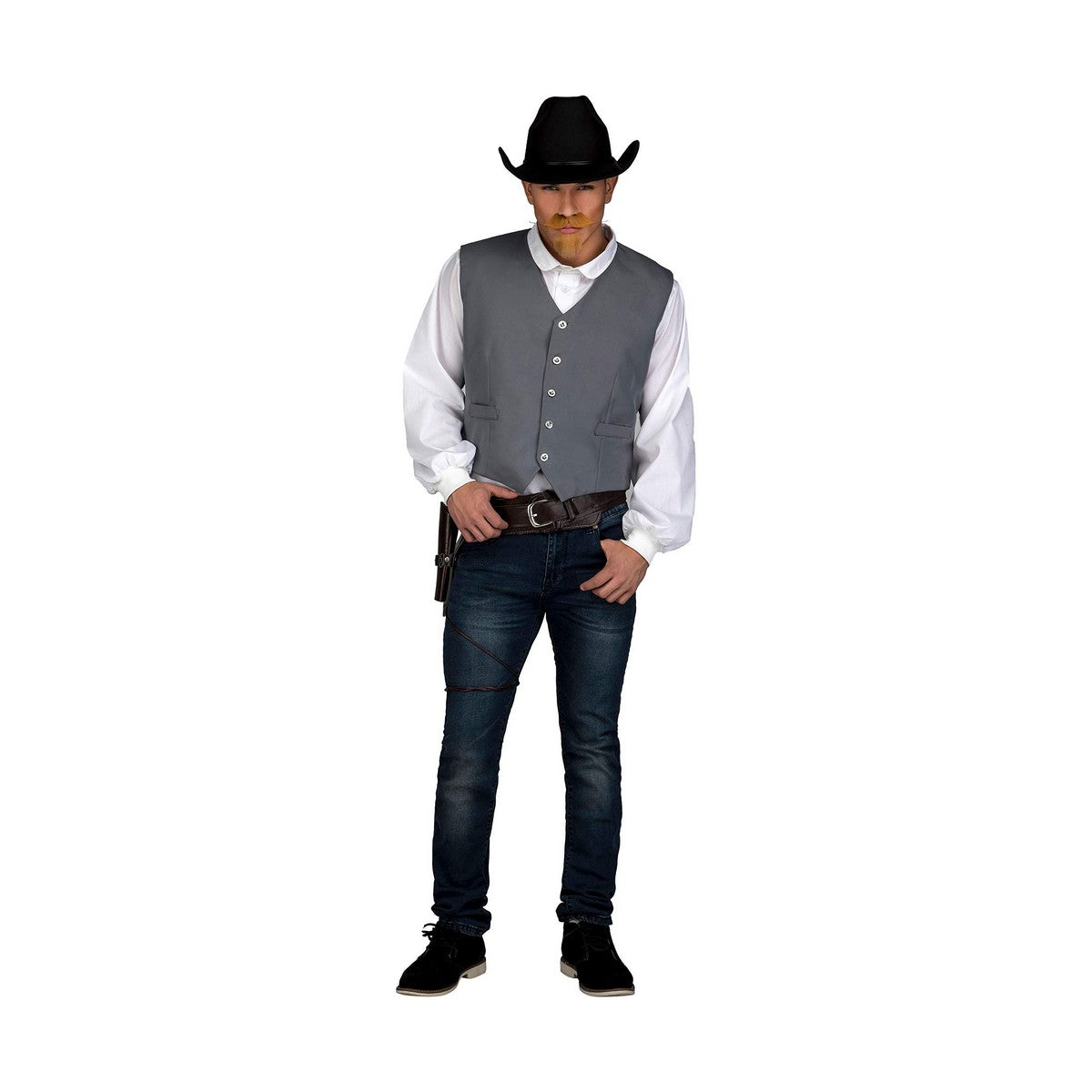 Cowboy-Weste «My Other Me» Erwachsene Grau